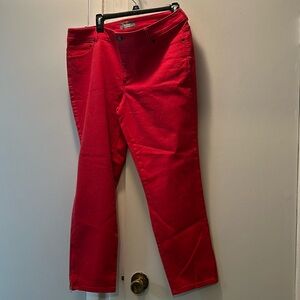 Chico’s So Slimming Brand Red Petite Size 25 Stretchy Jeans